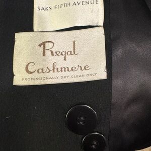 Saks Fifth Avenue Black Cashmere Jacket